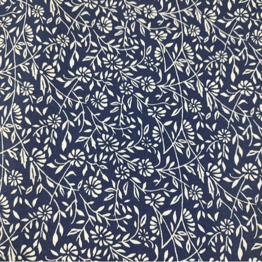 4 Williams Sonoma Blue White Ditsy Floral Cotton Placemats 14